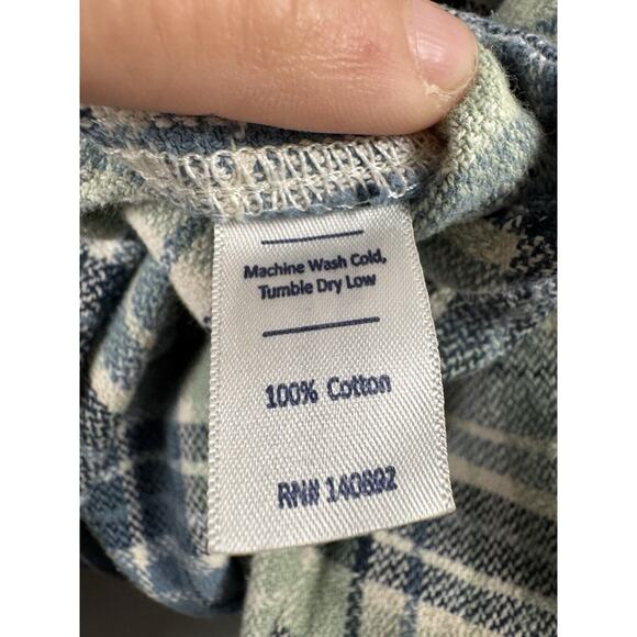 Marine Layer Button Up Flannel Shirt Gorpcore Outdoors Cabincore Coastal Beach S - Picture 4 of 6